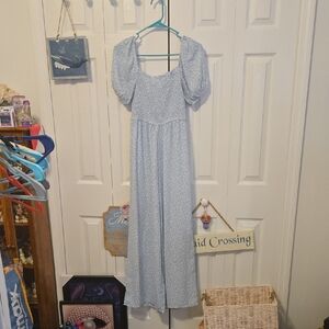 Elegant Light Blue Jumpsuit